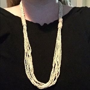 White Beaded Necklace
